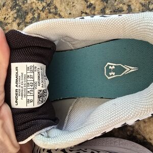 Under Armour Black and White Athletic Shoes